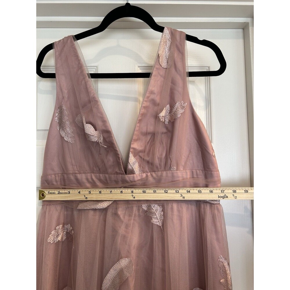 Blush Mark Pink Tulle long dress, party prom evening event formal wedding - Picture 8 of 8